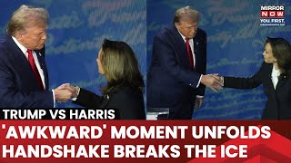 Trump vs Harris Debate  First Handshake Between Rivals In 8 Years  How Did The Things Unfold [upl. by Darbee]