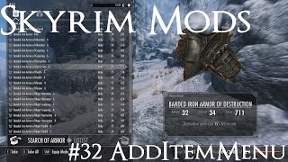 Skyrim Mods 32 AddItemMenu  Ultimate Mod Explorer [upl. by Dasteel]