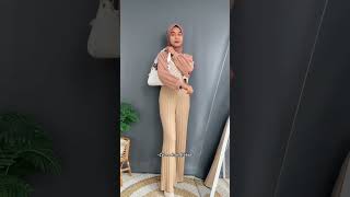 kulot knit shopee  pusatgrosirsolo shortvideo outfitideas ootdtunik ootdhijab [upl. by Kendal]