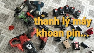 thanh lý máy khoan pin pin Samsung 20r khối 5 viên và 10 viên giá rẻLH Zalo 0911641478 [upl. by Abelard]