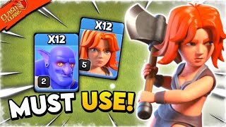 TH10 Valkyrie  Bowler Attack Strategy  Th10 Falcon Attack Strategy 2024 Clash of Clans [upl. by Nahtam536]