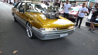 Braddon Canberra SummerNats 2024 Epic horsepower party [upl. by Nwhas]