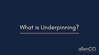 What is Underpinning [upl. by Kyre]