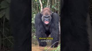 Unbelievable Gorilla Strength Natures Powerhouse shortvideo animals shorts facts gorilla [upl. by Ahtreb]