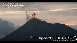 December 1 2020  Color Eruption  Volcan De Fuego Guatemala  Via Crelosa [upl. by Ynnoj641]