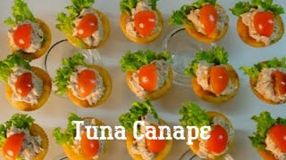 PERFECT‼️How to Make Tuna Canapé  Cocktail Food Ideas  Party Finger Food Ideas Finger Food Recipe [upl. by Adnulahs416]