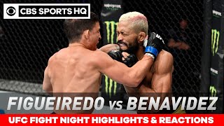 UFC Fight Night Highlights Figueiredo dominates Benavidez to win flyweight title  CBS Sports HQ [upl. by Nybbor]