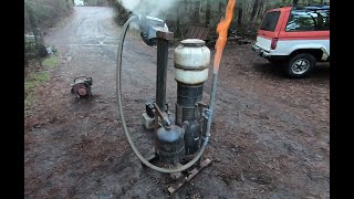 Using Wood to Fuel a Generator How to Build a Wood Gasifier wDemonstration [upl. by Buehler]