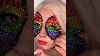 ASMR Rhinestone makeup removal🌈 pridemakeup makeup makeupremoval asmr makeupasmr satisfying [upl. by Jaddo478]