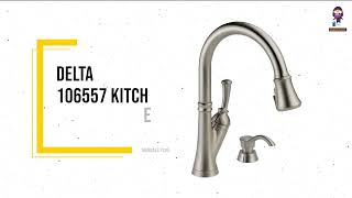 How to Install and Use the DELTA 106557 Single Handle PullOut Kitchen Faucet  Instructional Video [upl. by Janaya]