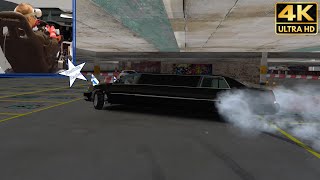 Drifting presidential limousine through parking garage Assetto Corsa in VR [upl. by Akimrehs]