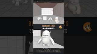 How to select objects in Blender 👇 b3d blender3d blendertutorial [upl. by Manolo857]