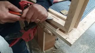 Montaggio cerniere a libro  Woodworking tips [upl. by Cleodel]