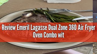 Review Emeril Lagasse Dual Zone 360 Air Fryer Oven Combo with French Door 25 QT Extra Large Cook Tw [upl. by Letsirhc]