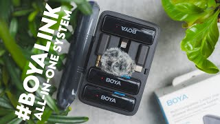 BOYALINK Review  Allinone Dual Channel Wireless Microphone System by BOYA [upl. by Akinna]