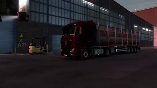 ETS2  DUISBURG to MANNHEIM  LARGE TUBE DELIVERY [upl. by Anigal]