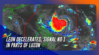 Leon decelerates Signal No 1 in parts of Luzon  TeleRadyo Serbisyo [upl. by Roberto]