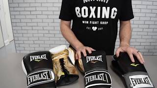 Revision de los Guantes de Boxeo Everlast PowerLock en Piel VS los Guantes Prostyle Sinteticos [upl. by Hoashis198]