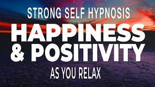 Deep Relaxing Hypnosis 💤 for Happiness and Positivity 🧘  Self Hypnosis  Dark Screen Hypnotherapy [upl. by Dnaleel]