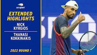 Nick Kyrgios vs Thanasi Kokkinakis Extended Highlights  2022 US Open Round 1 [upl. by Airdni764]