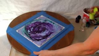 Vortex Abstract Painting Demo Karen Gillis Taylor [upl. by Danczyk]