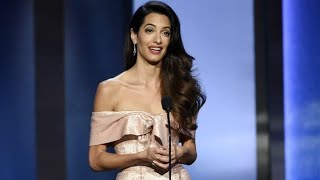 Amal Clooney Marvelous Speech on her husband George Clooney 👏 Confidence and body language speaks❤️ [upl. by Anileve217]