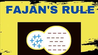 Fajans rule  ionic bond  chemical bonding  Inorganic chemistry  polarization  NEET PYQ [upl. by Jacoby]