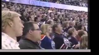 Paul Lorieau Sings Anthems at 2006 Stanley Cup Finals [upl. by Tabitha399]