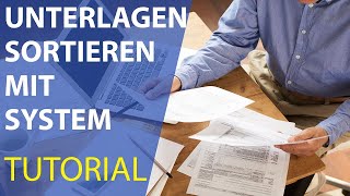 Steuerunterlagen professionell sortieren TUTORIAL Steuerberater erklärt [upl. by Notyal]