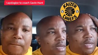 Kabelo GPI apologise to Gavin Hunt [upl. by Hgielrahc]