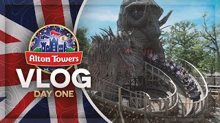 Coastin Thru Europe Episode Five ALTON TOWERS Day One [upl. by Proudlove572]