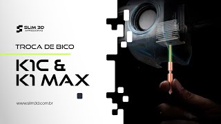 Como trocar o bico da Creality K1C e K1 MAX [upl. by Galan]