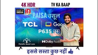 TCL 58 “ 4K HDR TV  ONLY 31500  GOOGLE TV 58p635 [upl. by Grannie485]