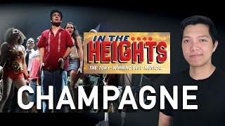 Champagne Usnavi Part Only  Karaoke  In The Heights [upl. by Ahsemrak]