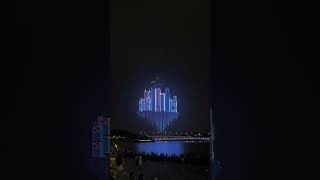 Stunning Drone Show Lights Up Shenzhen for China’s National Day 🇨🇳✨ [upl. by Kaleena]