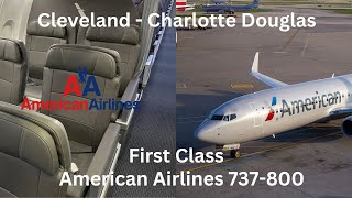 TRIPREPORT  American Airlines 737800 FIRST Cleveland  Charlotte [upl. by Nnovahs]