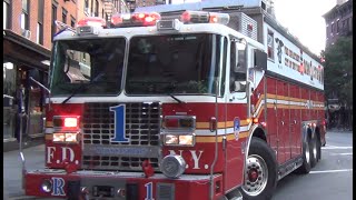 FDNY Rescue 1 responding massive Air Horn and Q [upl. by Chester160]