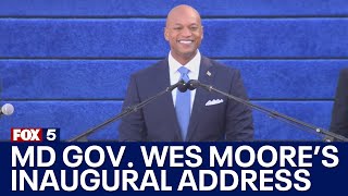 Maryland Governor Wes Moore’s inaugural address  FOX 5 DC [upl. by Molly]