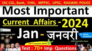 Current Affairs January 2024  Important current affairs 2024  Current Affairs Quiz  Akshay sir [upl. by Arracot]