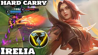 Wild Rift Irelia  Top 4 Irelia Hard Carry Gameplay Rank Challenger [upl. by Aisyat434]