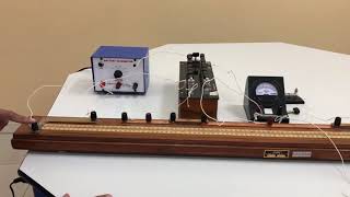 METRE BRIDGETO FIND RESISTANCE AND SPECIFIC RESISTANCE OF GIVEN WIRE PRAKASH amp MINI [upl. by Kaitlyn]