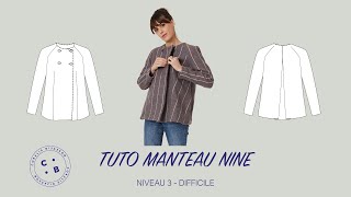 Nine le tuto du patron de couture du paletot Nine [upl. by Ilecara]