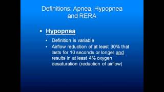 Obstructive Sleep Apnea Part 2 Definitions [upl. by Viveca]