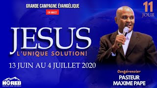 Jesus L’ Unique Solution  Past Maxime Pape  21 JOURS  Campagne Évangélique  Horeb French SDA [upl. by Kcirddor]