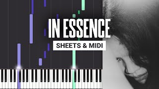 In Essence  Katro  Piano Tutorial  Sheet Music amp MIDI [upl. by Ekusuy]