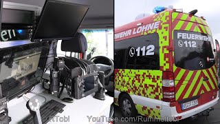 German fire dept robot amp drone unit  exterior amp interior  Florian Expo 2020 GER  102020 [upl. by Lachus]