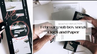 Sneak peek at some of the Feb Sub Box  Cloth and Paper [upl. by Mercado31]