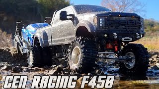 RC Car Cen Racing Ford F450 Riverside Trail amp Towing a trailer [upl. by Janaye]