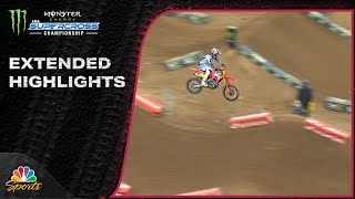 Supercross 2024 EXTENDED HIGHLIGHTS Round 15 in Philadelphia  42724  Motorsports on NBC [upl. by Ytsirhk]