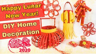 5 DIY decorations for Lunar Chinese New year [upl. by Eiduj]